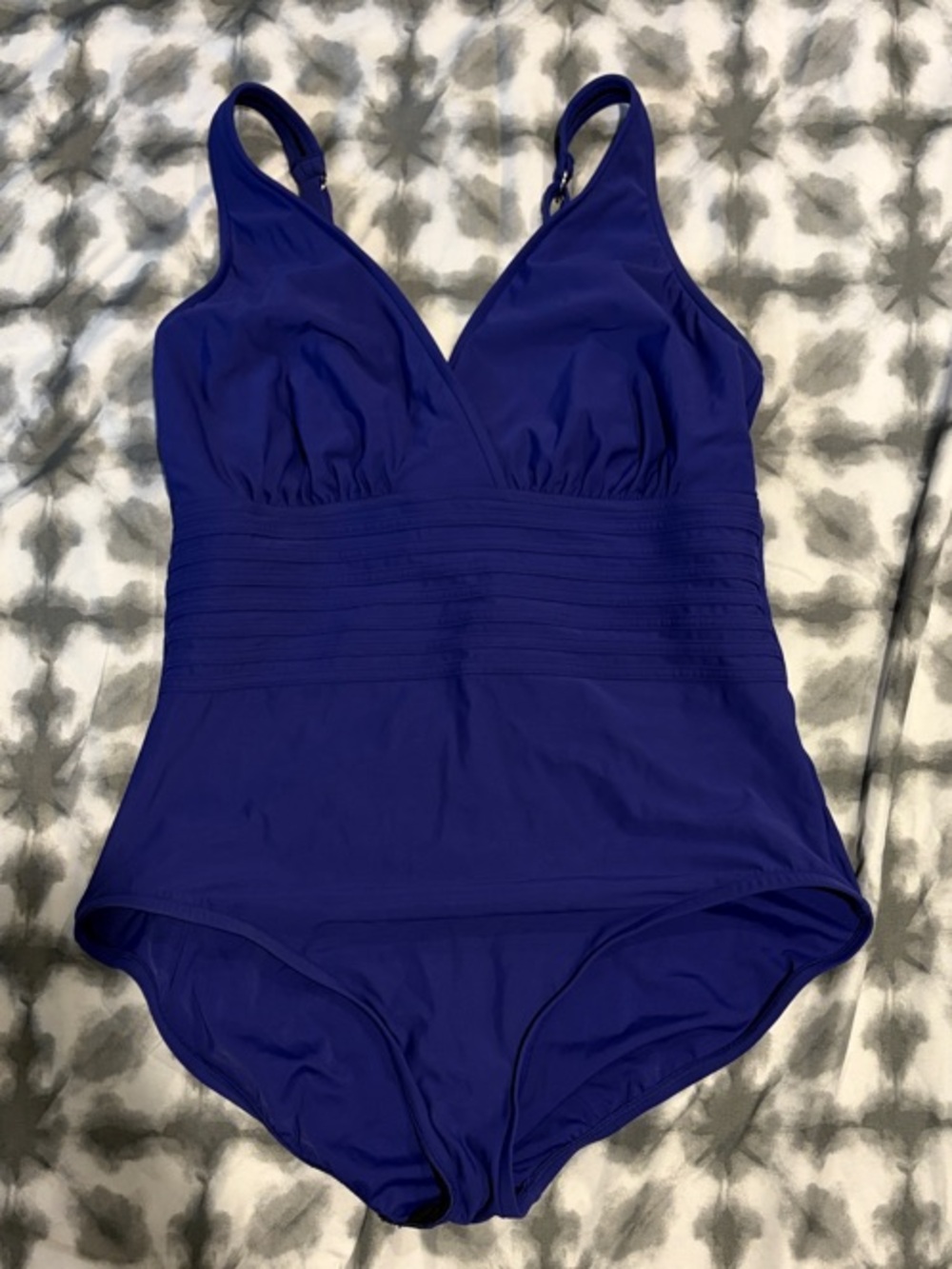 Aqua Green Deep Blue One-Piece Swimsuit